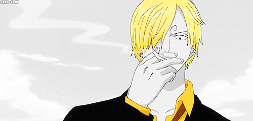 Aesthetic Shot Of Sanji Smoking GIF