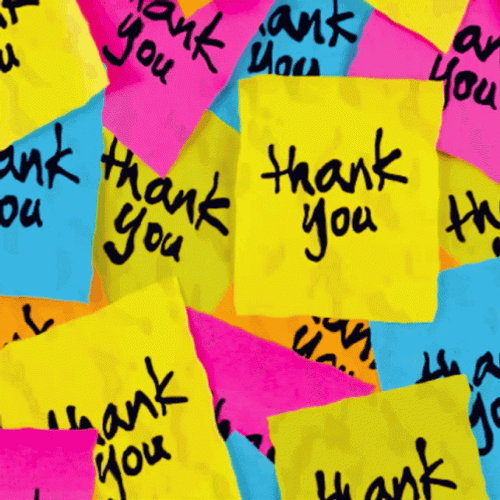 Aesthetic Thank You Very Much Sticky Notes GIF