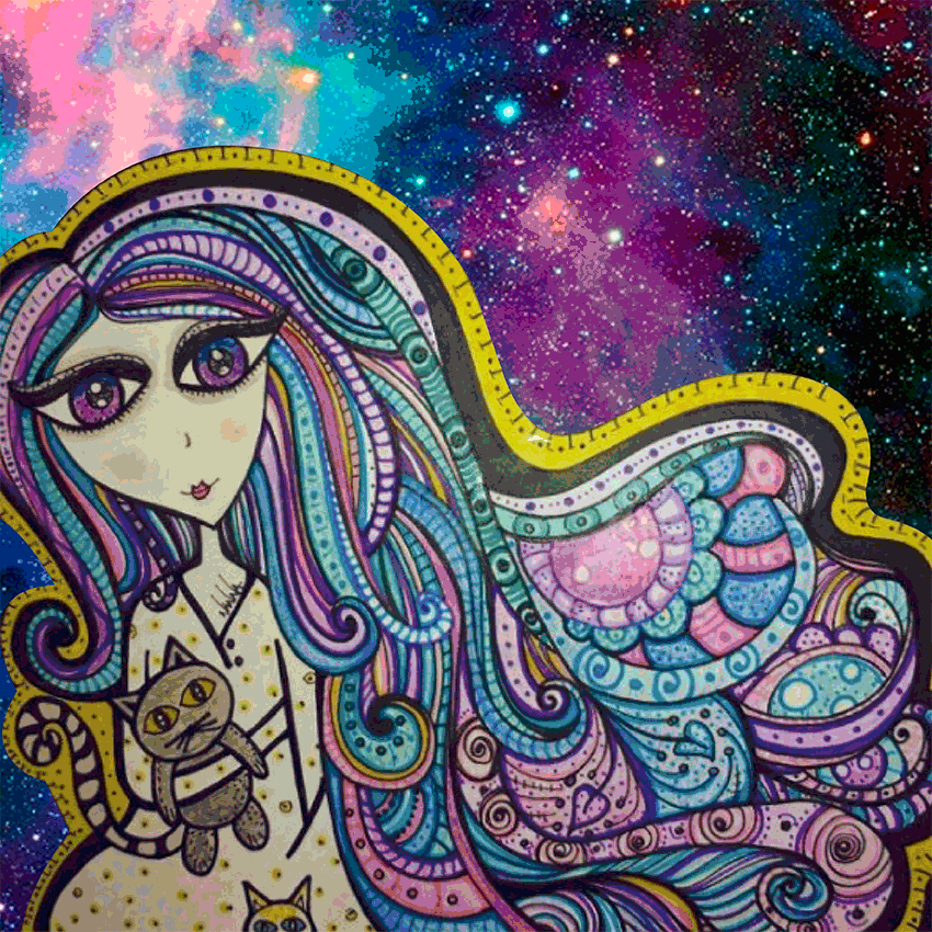 Aesthetic Universe Painting Art GIF