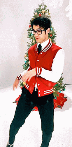 African American Christmas Darren Criss Dance GIF