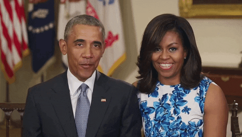 African American Christmas Greetings From The Obamas GIF