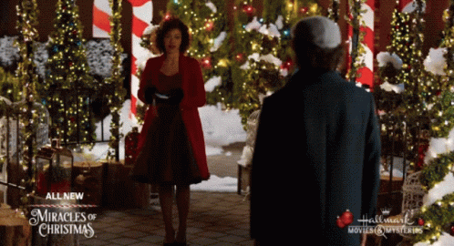 African American Christmas Shy Alvina August GIF