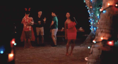 African American Christmas Woman Dancing GIF