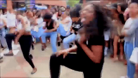 African American Good Morning Excercise GIF