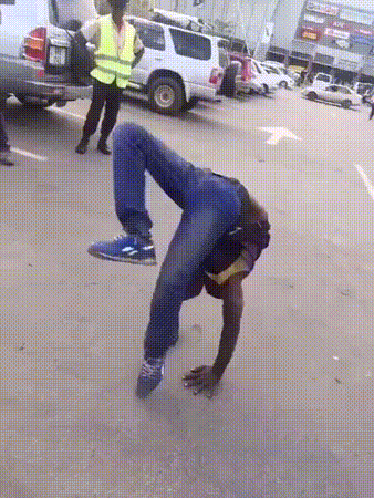 African Guy Exhibition GIF