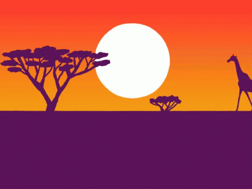 African Safari Work Animation GIF