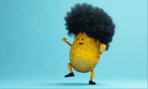 Afro Dancing Potato GIF