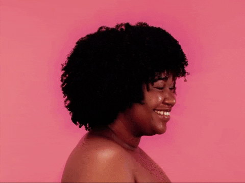 Afro Hair Care Treatment Advertisement GIF