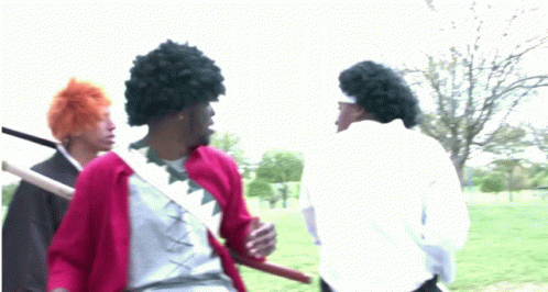 Afro Samurai Cosplayers GIF