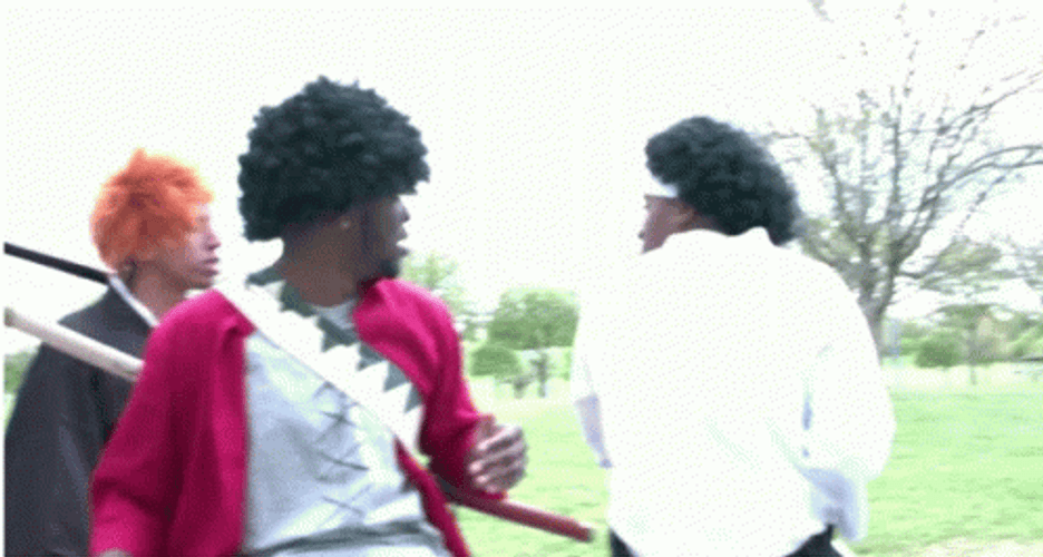 Afro Samurai Cosplayers GIF