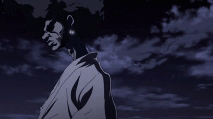Afro Samurai Grass Blown By Wind GIF