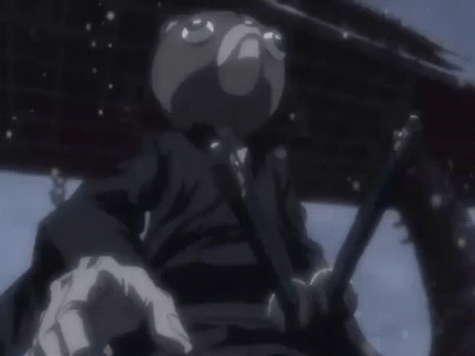 Afro Samurai Jinno Drawing Katana GIF