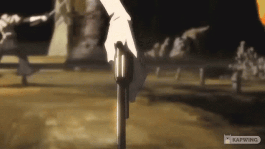 Afro Samurai Justice Holding Revolver GIF
