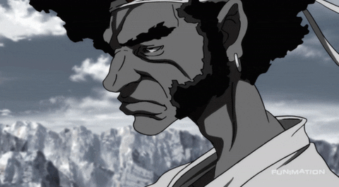 Afro Samurai Shoots GIF