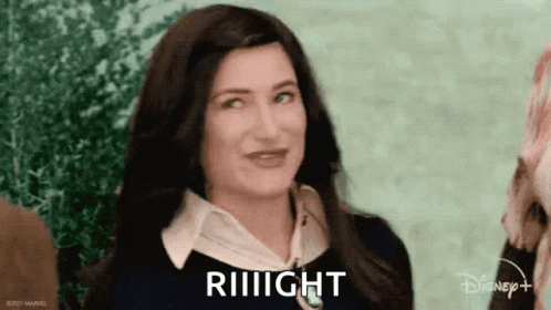 Agatha Harkness Flirty Wink GIF