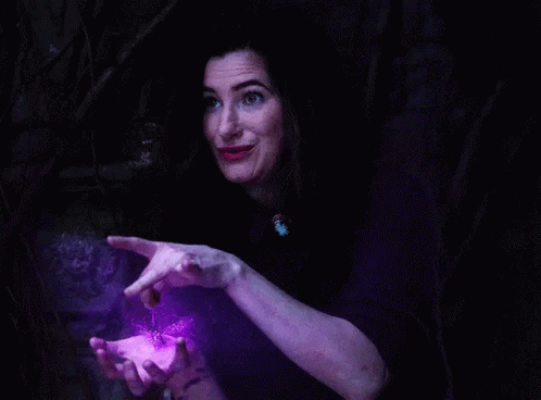 Agatha Harkness Purple Finger Magic GIF