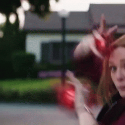 Agatha Harkness Wanda Vision Fierce Battle GIF