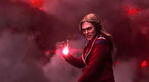 Agatha Harkness Wanda Vision Intense Fight GIF