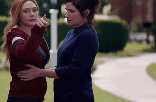 Agatha Harkness Wanda Vision Walking Away GIF