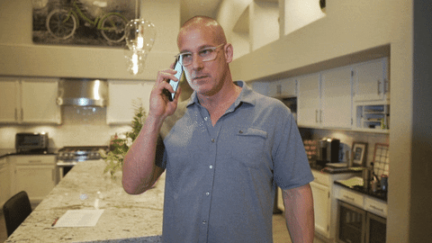 Agent Dave Panozzo Hang Up Phone Happily GIF
