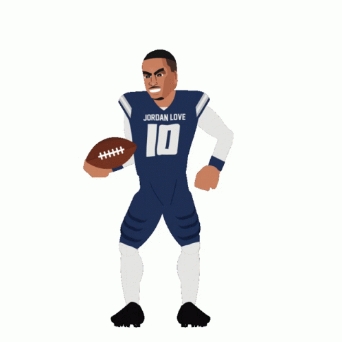 Aggies Jordan Love Spinning Ball GIF