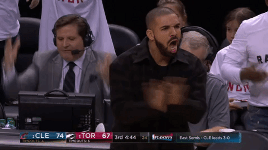 Aggressive Drake Clapping Boosting Team GIF