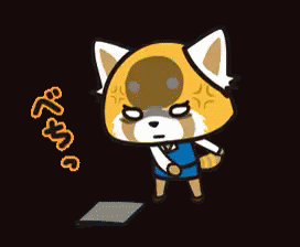 Aggretsuko Sticker Maker GIF