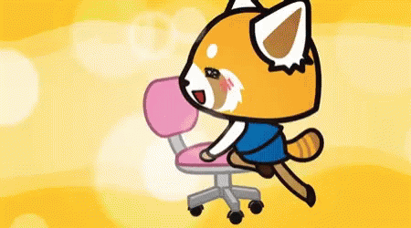 Aggretsuko Playing Horror Anime GIF