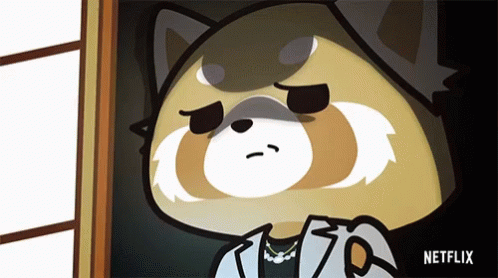 Aggretsuko Sad Face Anime GIF