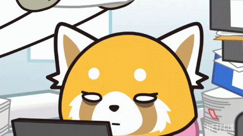 Aggretsuko Retsuko Book On Head GIF