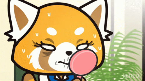 Aggretsuko Retsuko Kissed Anime GIF