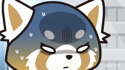 Aggretsuko Seriously Face Anime GIF