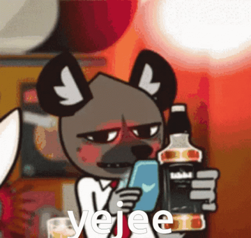 Aggretsuko Haida Drinking Anime GIF