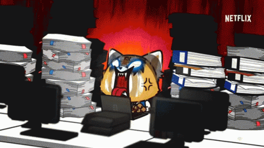 Aggretsuko Nothing Doing Anime GIF