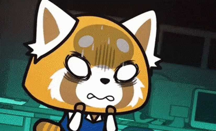 Aggretsuko Retsuko  Scared GIF
