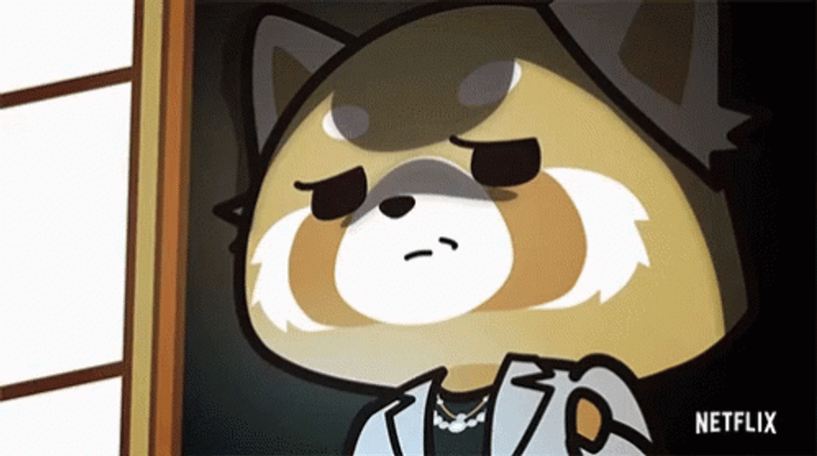 Aggretsuko Sad Face Anime GIF