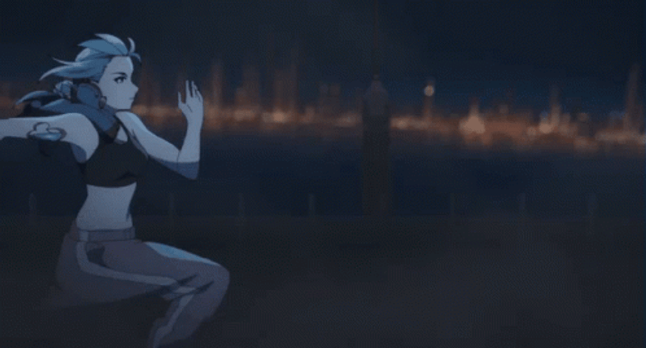 Agile Anime Running Viviy GIF
