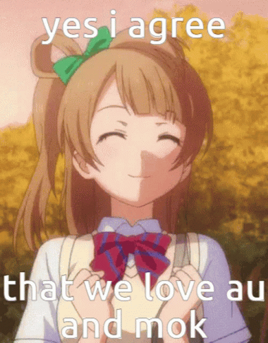 Kotori Minami Yes I Agree GIF