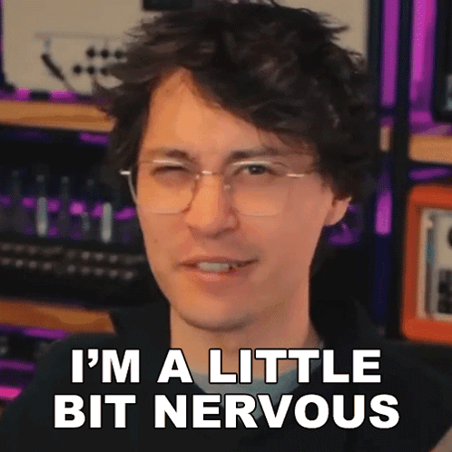 Agufish Says I'm A Little Bit Nervous Meme GIF