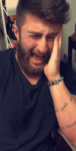 Funny Guy Screaming Ahhhh GIF