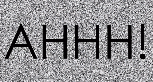 Ahhhh Text Tv Glitch GIF
