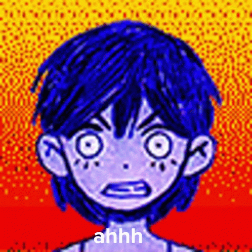 Ahhhh Emo Girl Illustration GIF