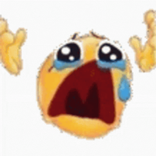 Ahhhh Crying Emoji GIF
