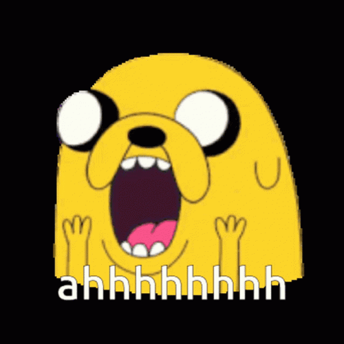 Ahhhh Jake The Dog GIF