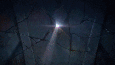 Ahri Breaking Rock Wall GIF
