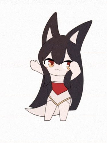 Ahri Cute Dancing Sticker GIF