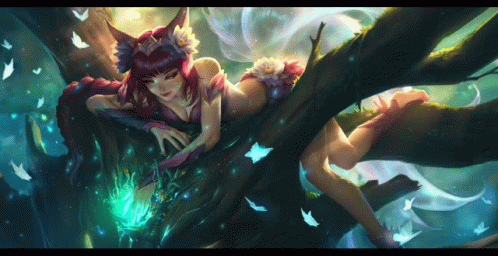 Ahri Splash Art Lol GIF