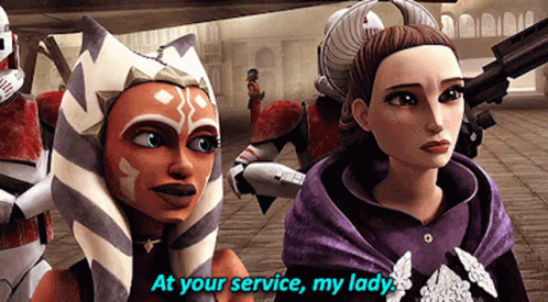 Ahsoka Tano Star Wars At Your Service My Lady GIF