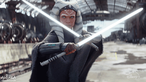 Ahsoka Tano Star Wars Lightsaber GIF