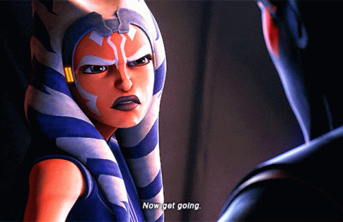 Ahsoka Tano Star Wars Now Get Going GIF